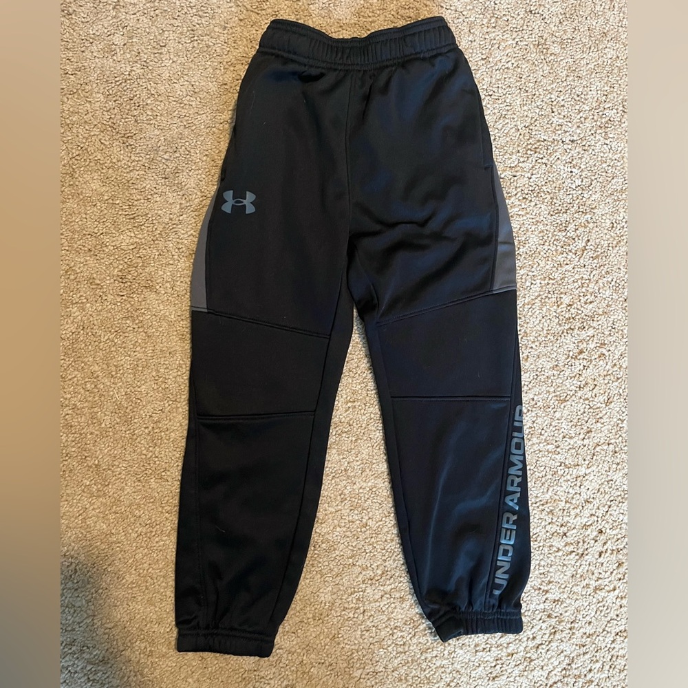 Under Armour Kids Black and Gray Joggers